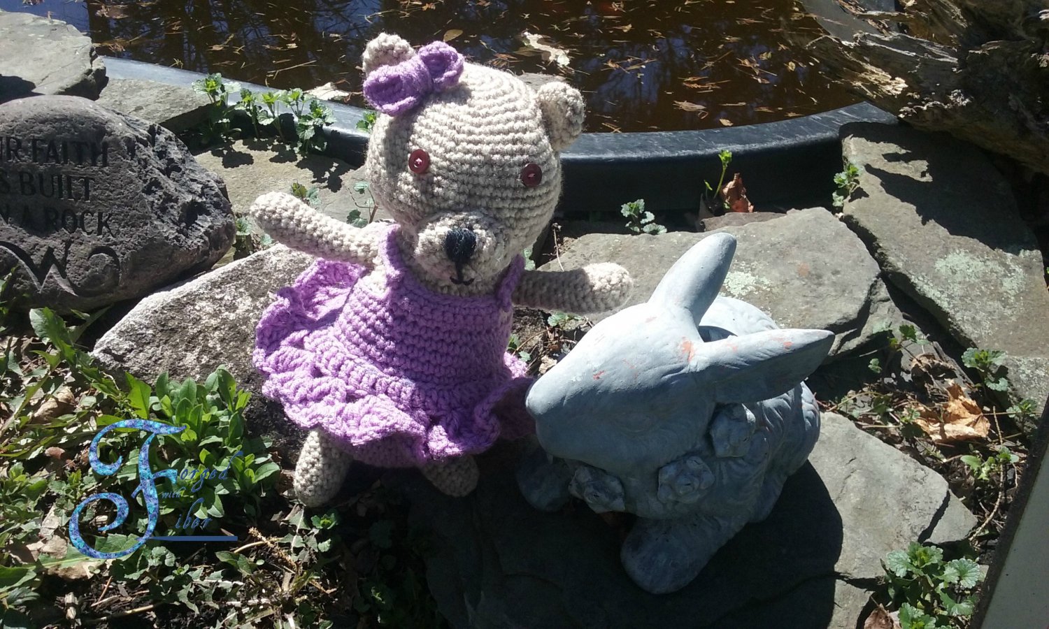 Handmade Crochet Stuffed Amigurumi Teddy Bear for Child