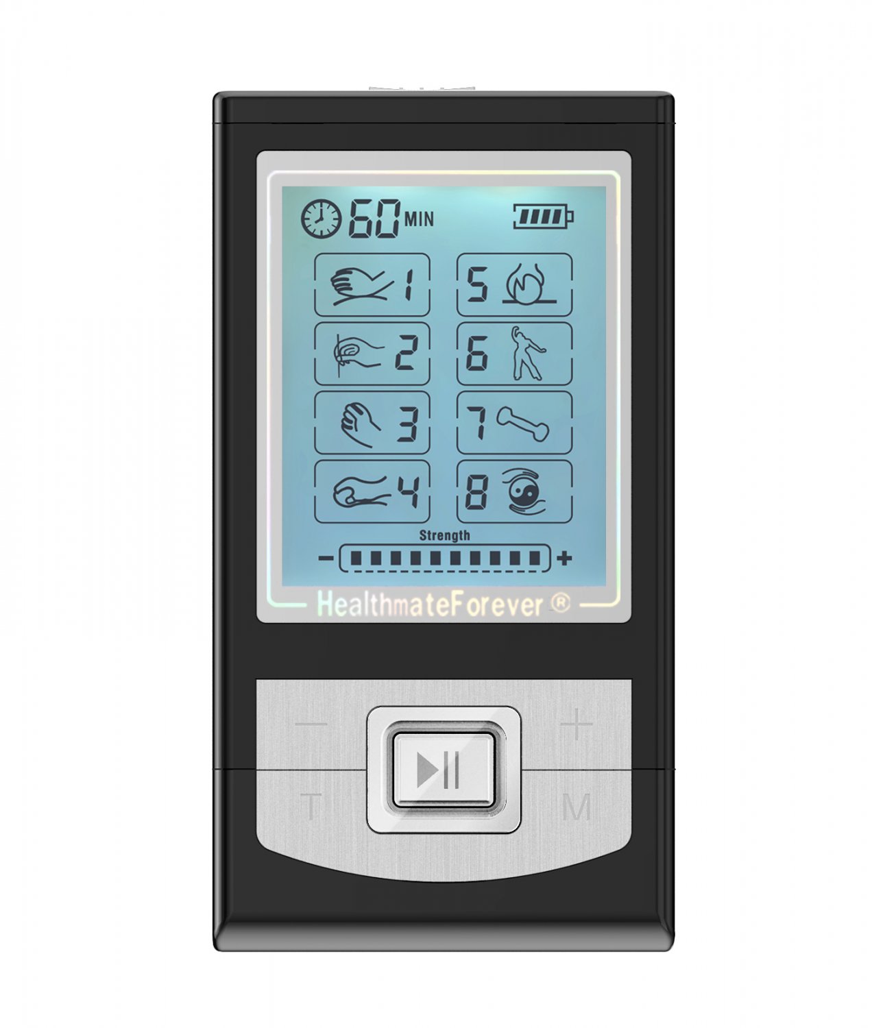 NK8GL HealthmateForever TENS Unit Electrical Muscle Stimulator Black
