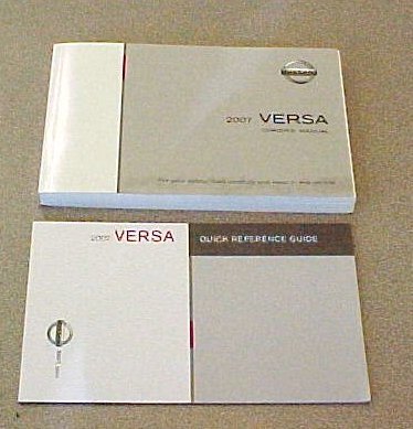 New 2007 Nissan Versa Factory Owners Manual