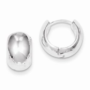 TINY STERLING SILVER HUGGIE-STYLE HOOP EARRINGS / TINY HOOPS- 3.9 GRAMS