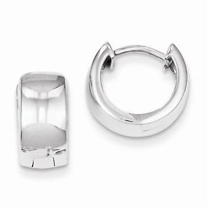 SMALL STERLING SILVER HOOP EARRINGS / SMALL HOOPS - 11mm X 7mm- 3.5 GRAMS