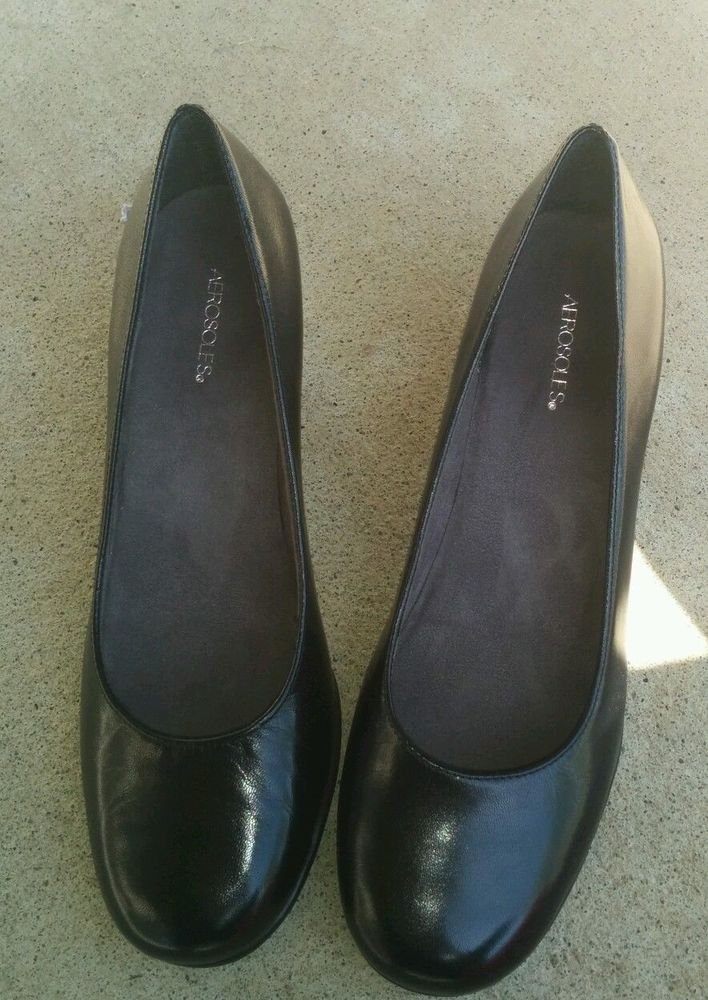 Aerosoles wise guy Womens shoes - Black,Leather,US Shoe Size (Women's) 8.5 Pumps