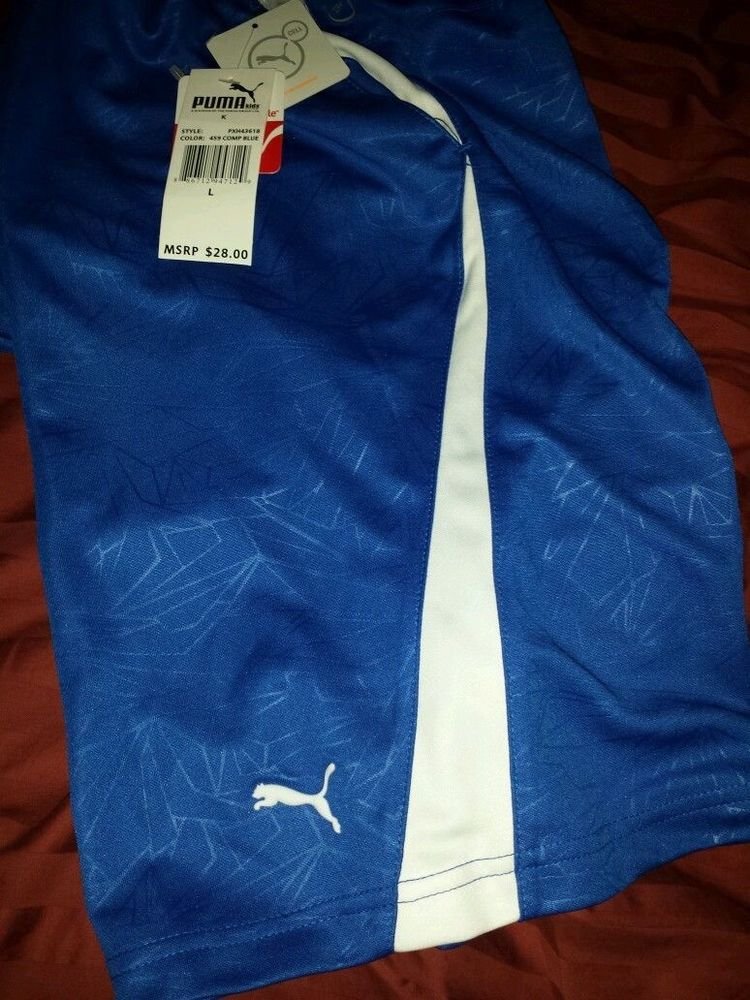 Puma Athletic shorts : Boys: Color blue Dry cell Size 5 Cotton Blend, Summer