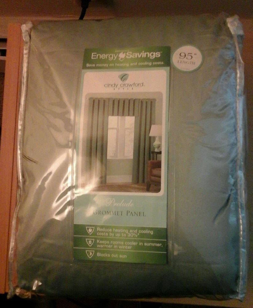 Cindy Crawford Prelude grommet panel 94" length Green 40'' - 60'', 81'' - 90'',