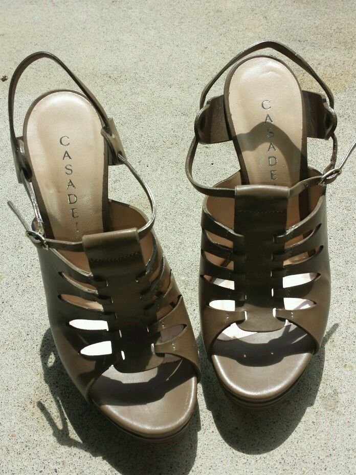 Casadei Vero Cuoio Pumps taupe Brown, High (3 in. and Up) Medium (B, M), US Shoe