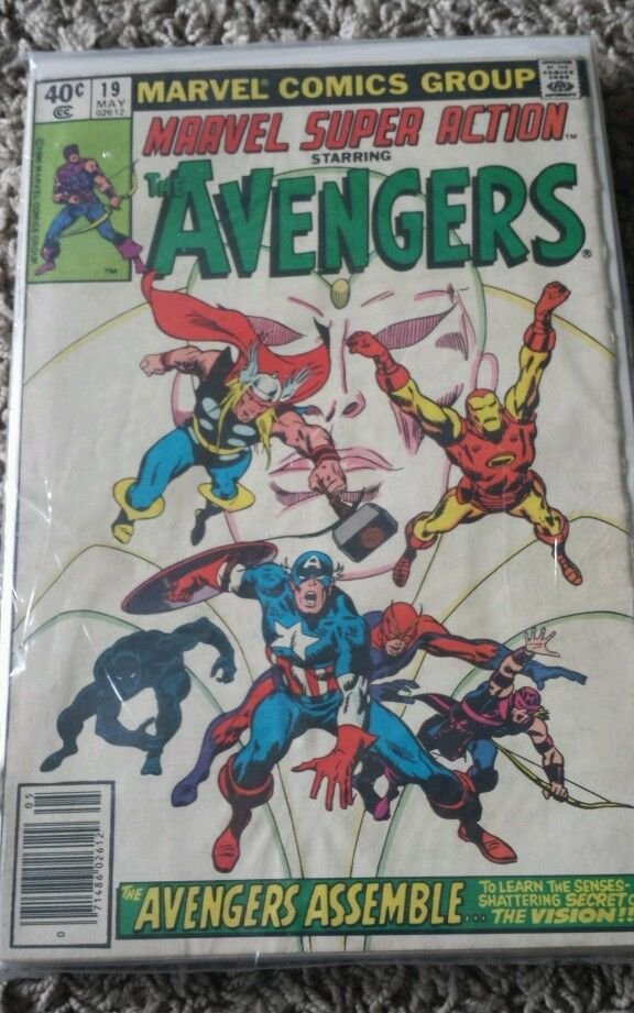 1977 Series Marvel Super Action Starring The Avengers
