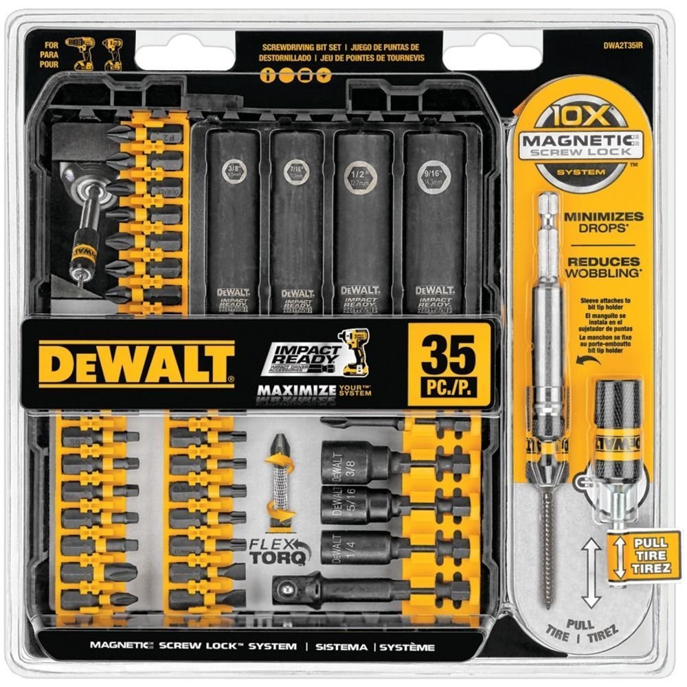 DEWALT DWA2T35IR IMPACT READY FlexTorq Screw Driving Set, 35-Piece by DEWALT