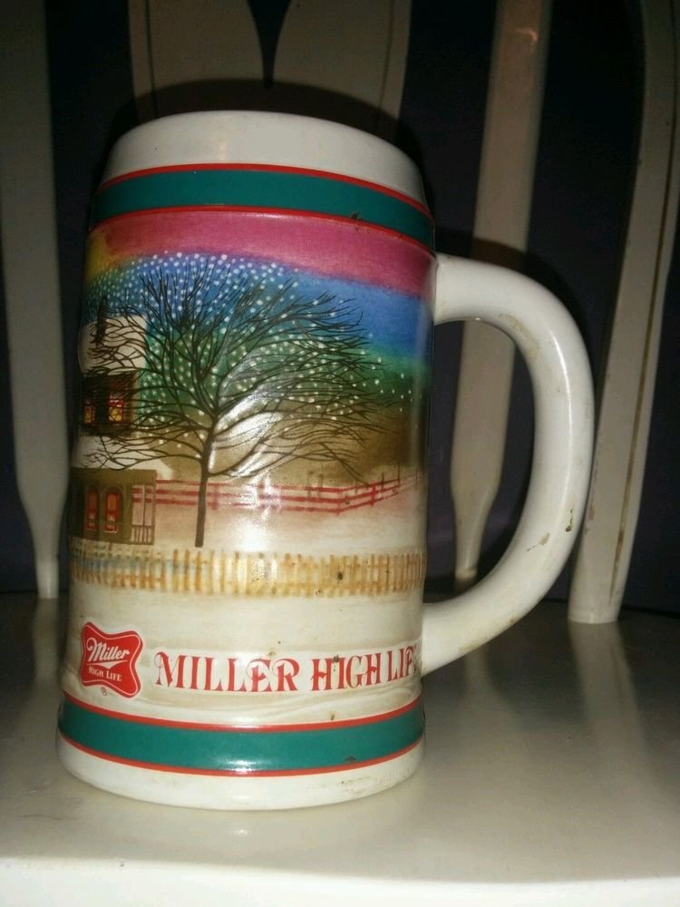 Â Miller HIGH LIFE Beer Stein Christmas To The Best Holiday Traditions Collectors