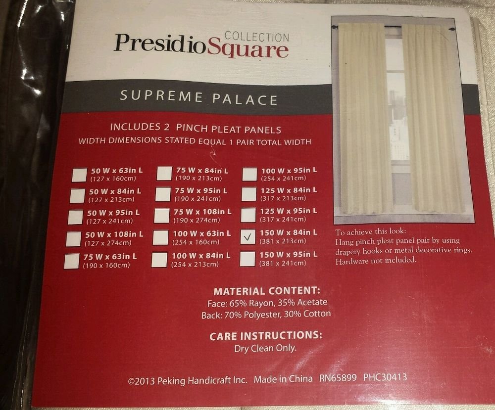 Supreme palace Collection Presidio Square 81'' - 90'', Face, Hollywood Regency,