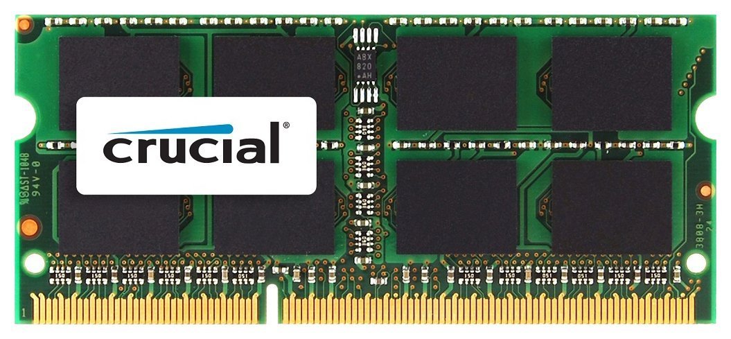 Crucial 4GB Single DDR3/DDR3L 1600 MT/s (PC3-12800) CL11 SODIMM Memory