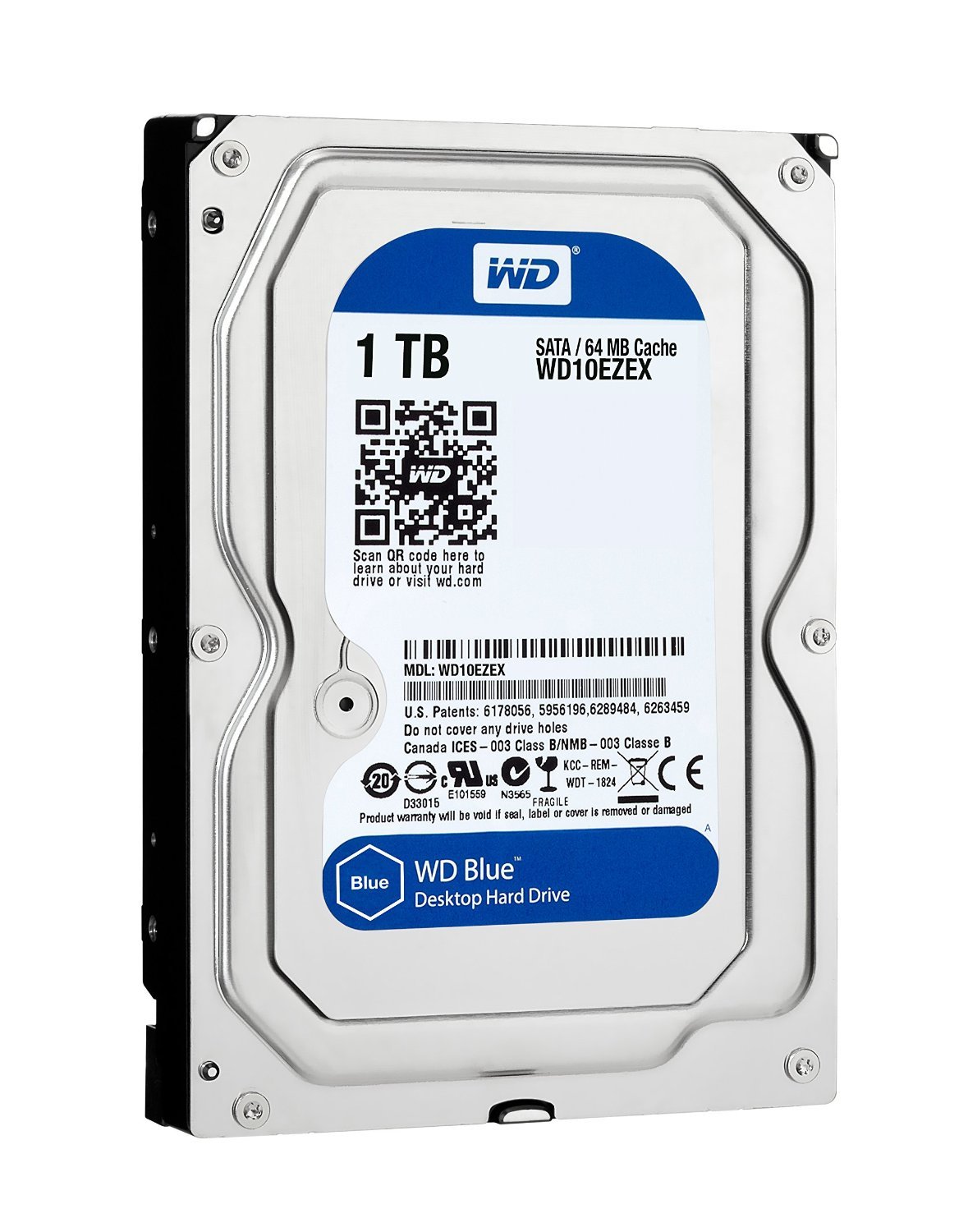 WD Blue 1TB Desktop 3.5 Inch SATA 6Gb/s 7200rpm Internal Hard Drive