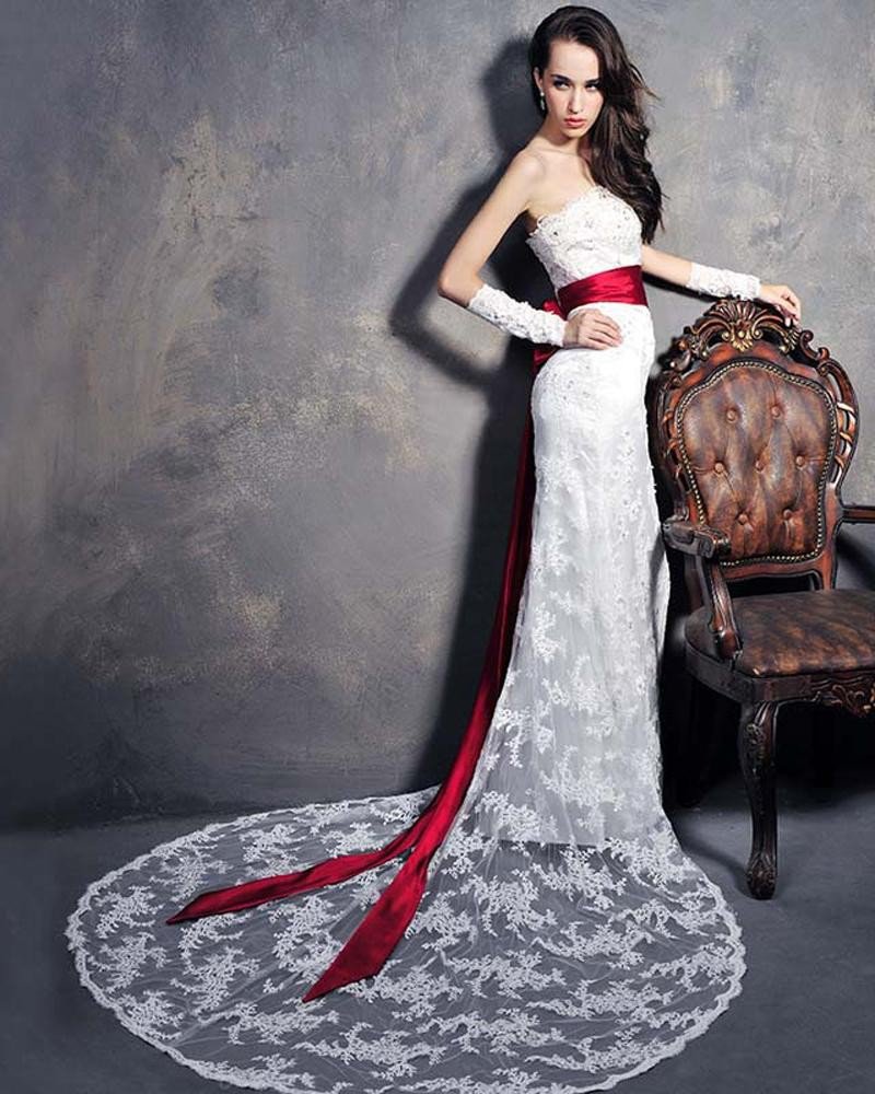 Bra lace fishtail sexy bride wedding dress