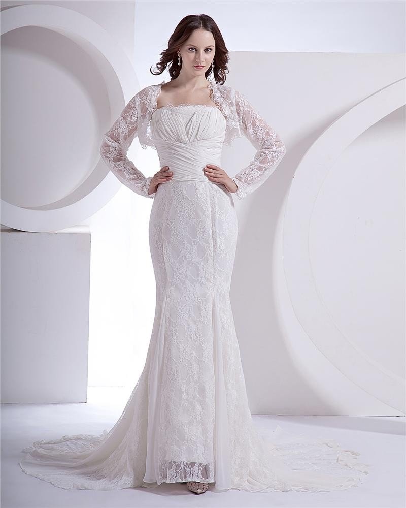 Lace Court Mermaid Bridal Gown Wedding Dress