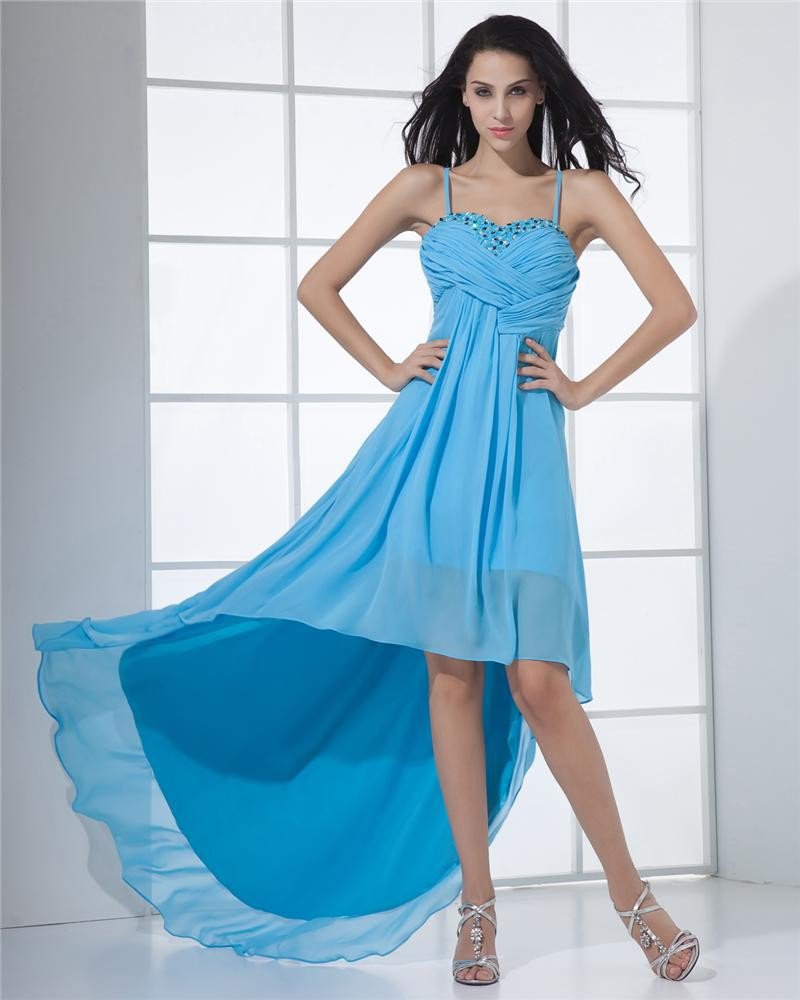 Chiffon Drape Bead Sweetheart Floor Length Cocktail Dresses