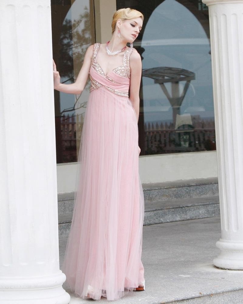 Charmeuse Rhinestone Mesh Beading Sweetheart Ruffle Ankle Length Evening Dresses