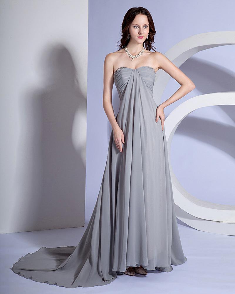 Dianna Agron A-line Sweetheart Court Trains Sleeveless Organza Satin Golden Globe Evening Dress