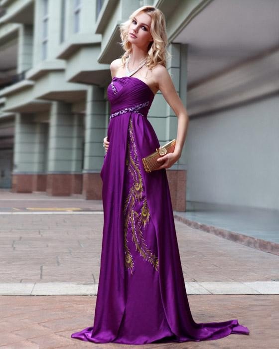 Satin Pleated Beading Halter Floor Length Evening Dresses