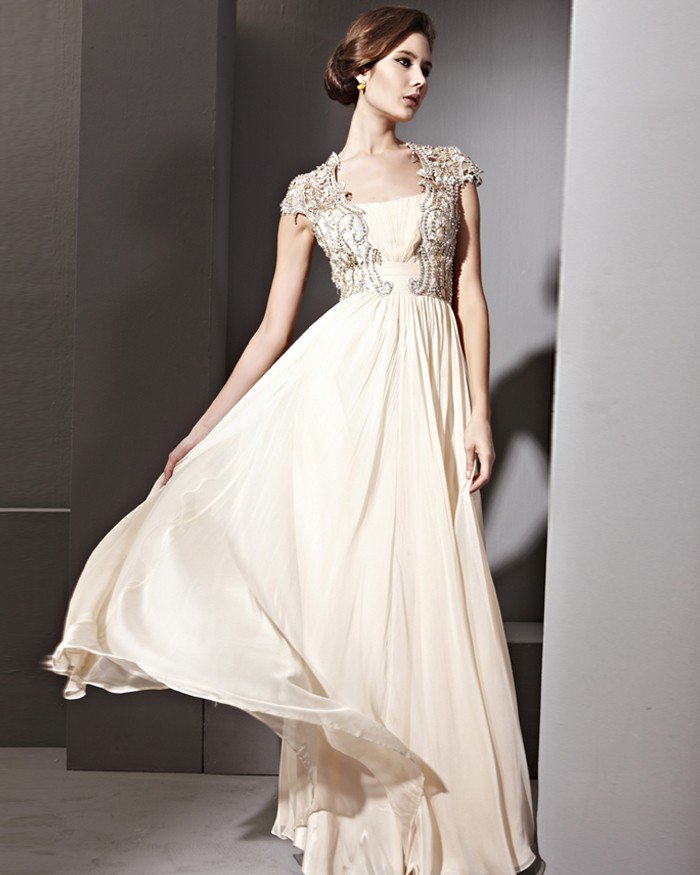 Floor Length Lace Tencel Sabrina Sleeveless Evening Dresses