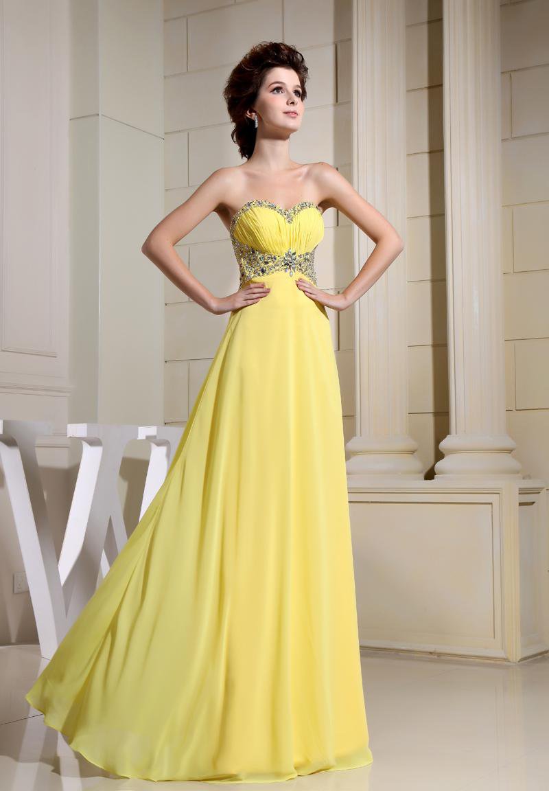 Strapless Sleeveless Zipper Floor Length Beading Chiffon Elastic Silk Like Satin Silk Woman Evening
