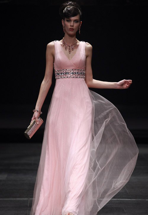 Beading V-Neck A-line Floor Length Women's Evening Dresses