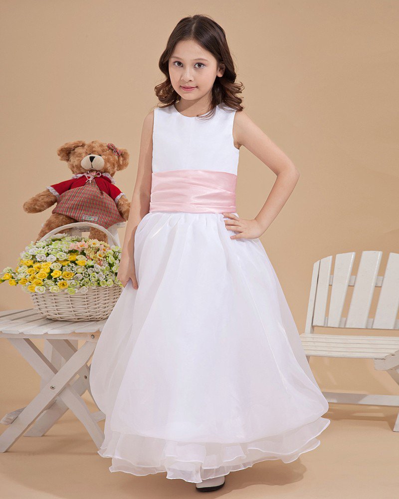 Yarn Round Collar Flower Girl Dresses 2214120080