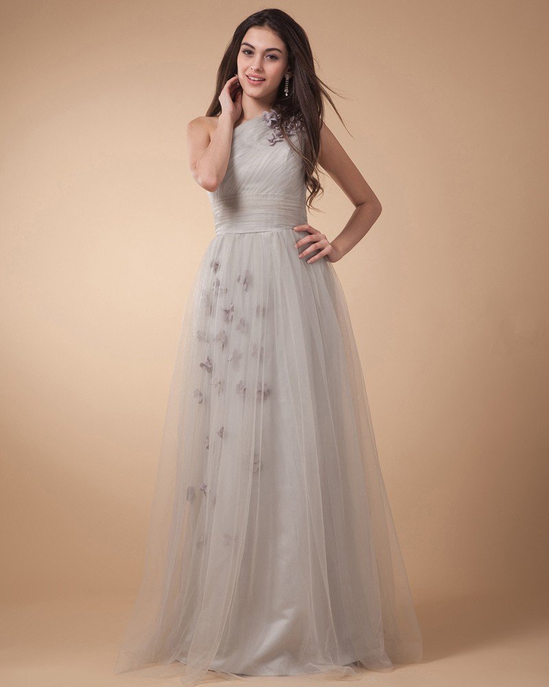 Sweetheart Ruffle Beading Satin Tulle Beaded Floor Length Evening Party Dresses