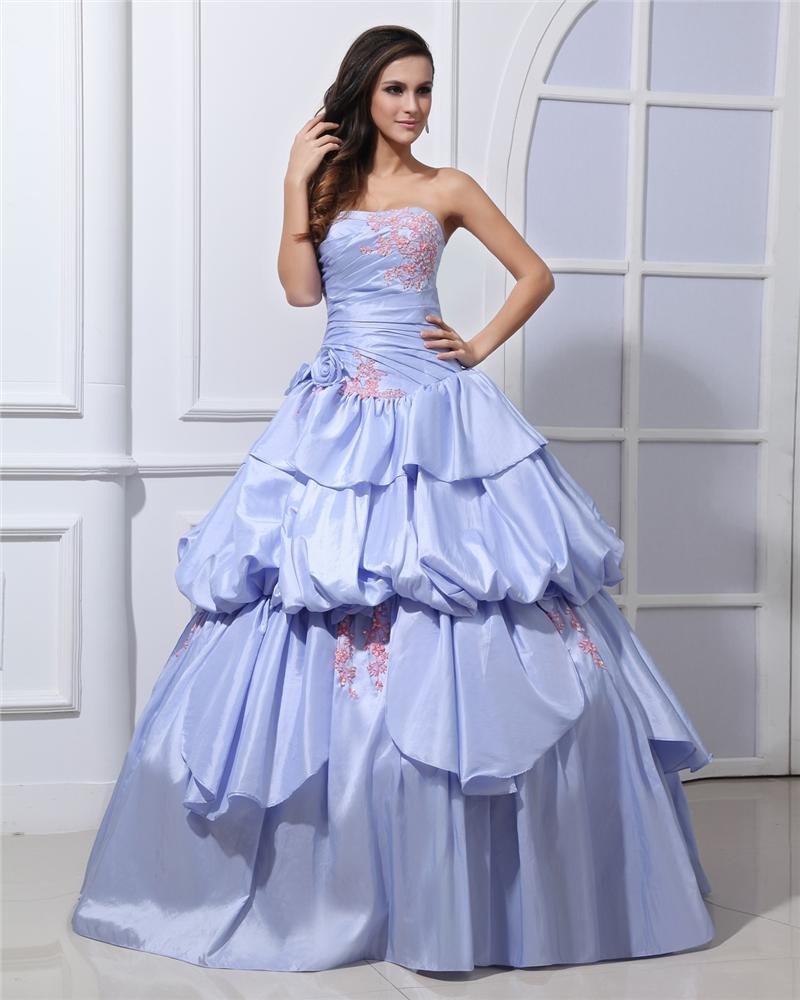 Ball Gown Charming Wrinkle Strapless Quinceanera Prom Dresses