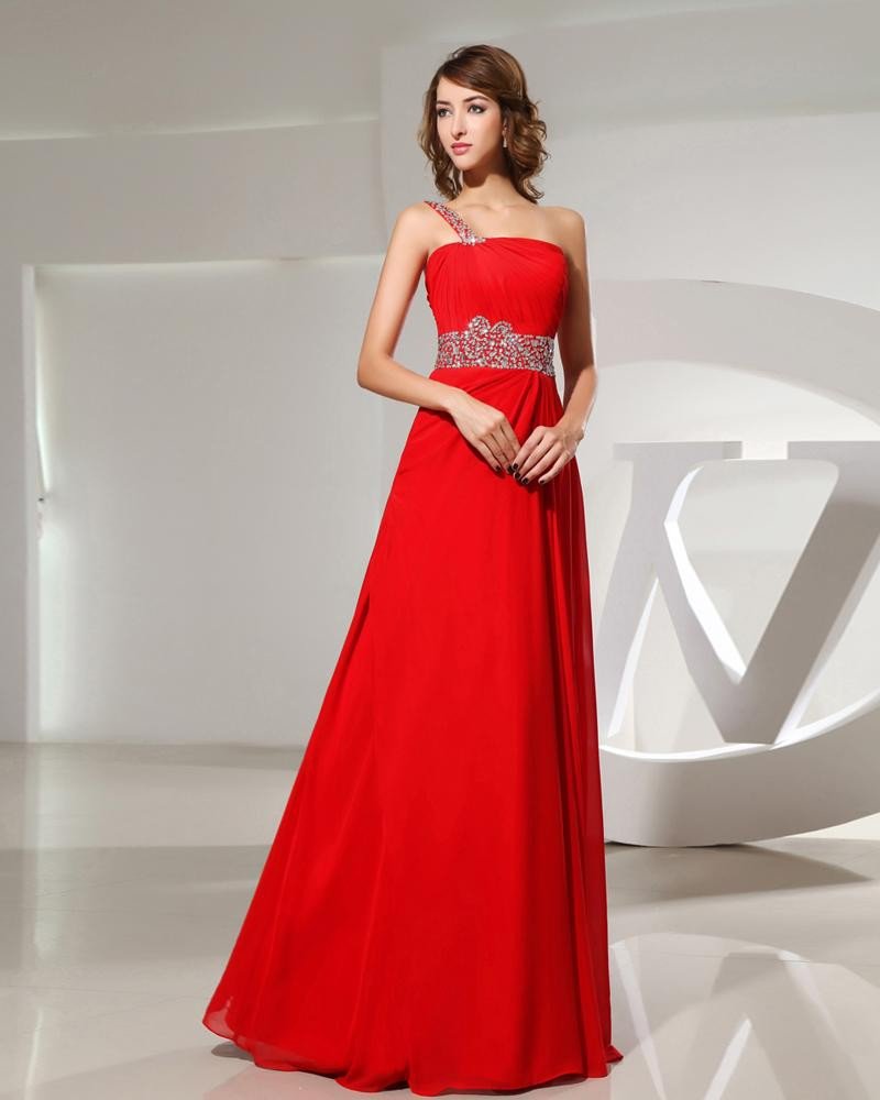 Strapless Waist Beading Back Belt Sleeveless Floor Length Chiffon Elastic Silk Like Satin Silk Woman