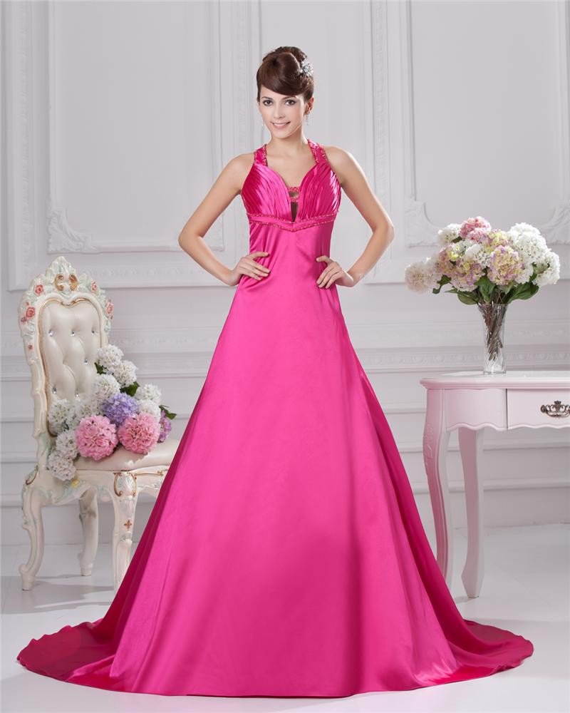 V Neck Floor Length Mermaid Prom Gown Prom Dress
