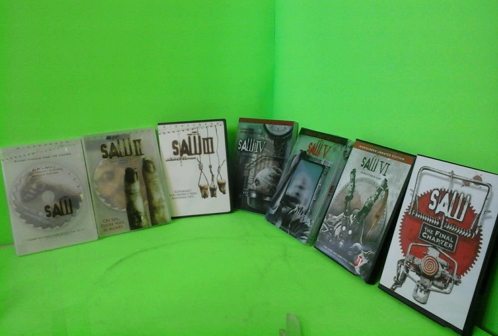 SAW movies 1-2-3-4-6 -7 dvd collection set bundle fast free priority shipping