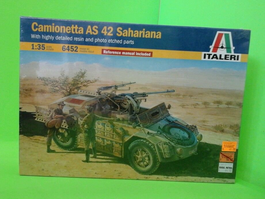 U.S.Dealer! Italeri 1/35 Scale Camionetta AS 42 Sahariana Desert Reconnaissance