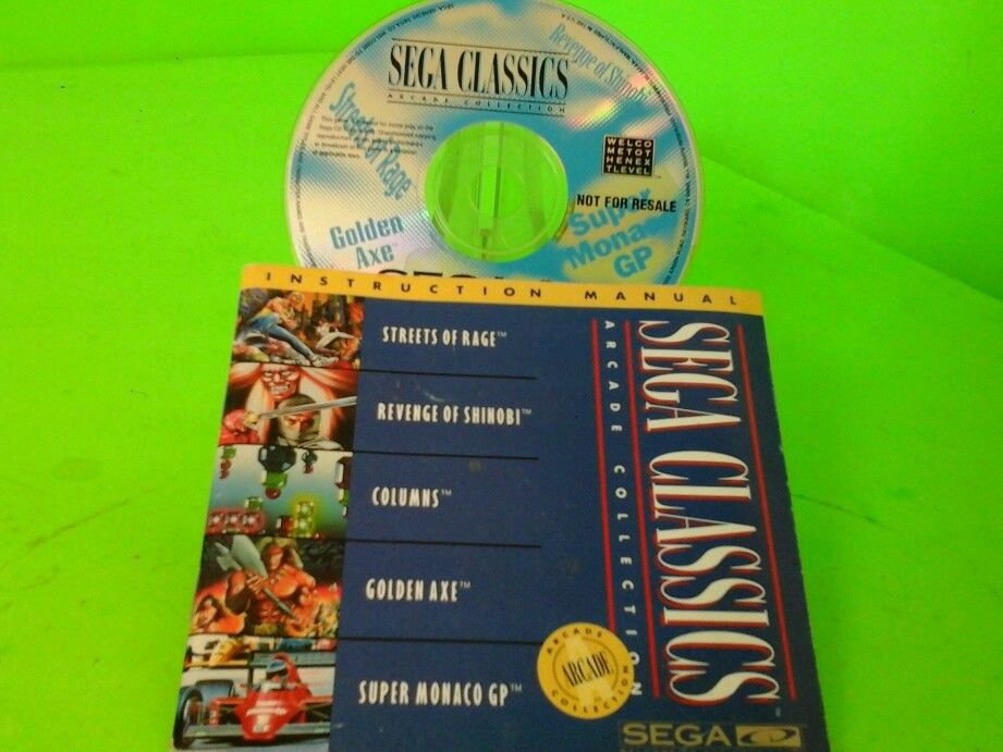 Sega CD Sega Classics Arcade Collection 4-in-1 Blue Disc NTSC Disc & book only