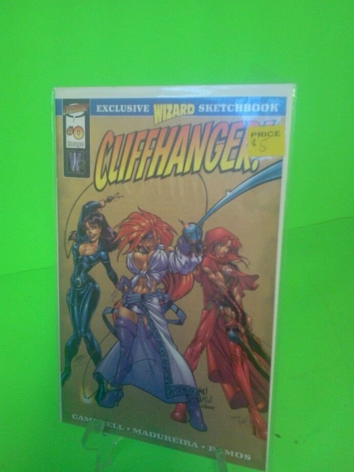 Wildstorm Cliffhanger #0 Exclusive Wizard Sketchbook Red Monika Danger Girl 1997