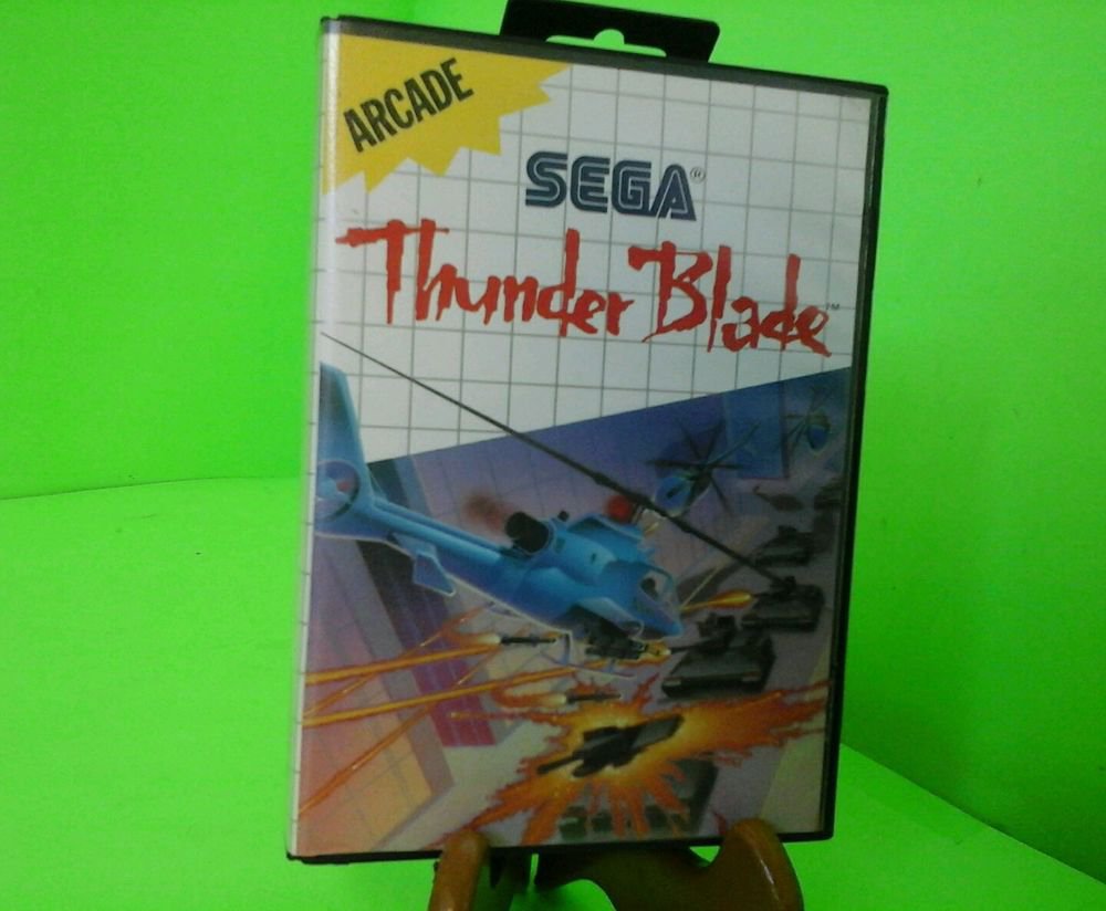 Thunder Blade COMPLETE IN BOX CIB (Sega Master System SMS) FREE SHIPPING