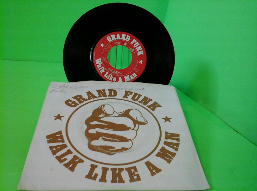 Grand Funk Railroad - Walk Like A Man / The Railroad 45 rpm 1973 FREE SHIPPING
