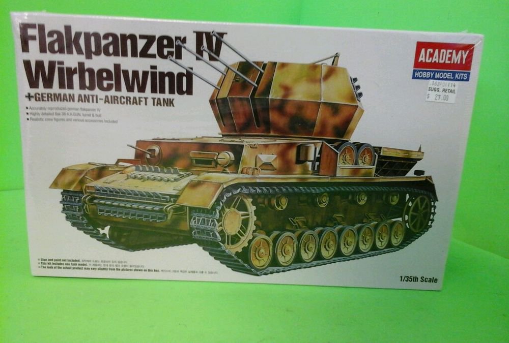 1/35 ACADEMY #13236 FLAKPANZER IV WIRBELWIND GERMAN ANTI AIRCRAFT TANK N SEALED