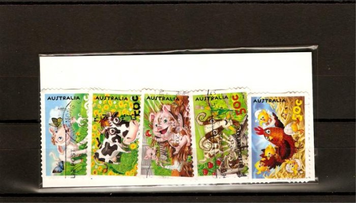 recent Australia 2005 down on the farm stamp set