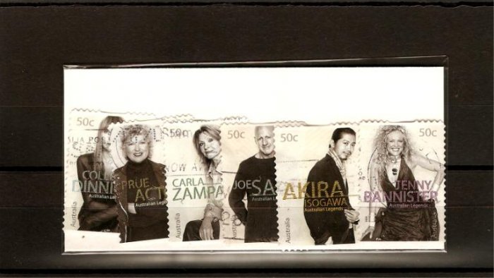 recent 2005 Australia fashion designers stamp set