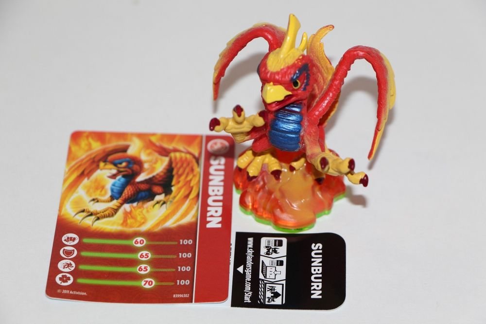 Skylanders Spyro's Giants Swap Force Sunburn Card+sticker+code NEW LOOSE