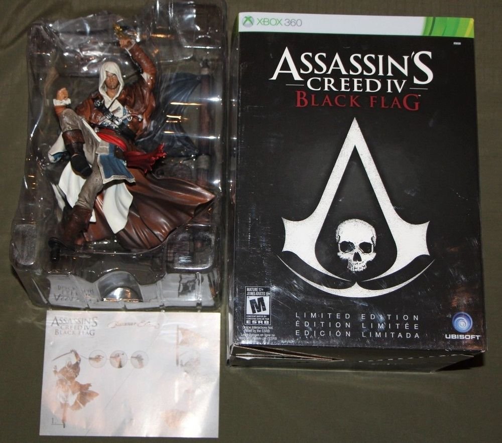 Assassins Creed Black Flag IV 4 LIMITED EDITION 18" EDWARD KENWAY FIGURE STATUE