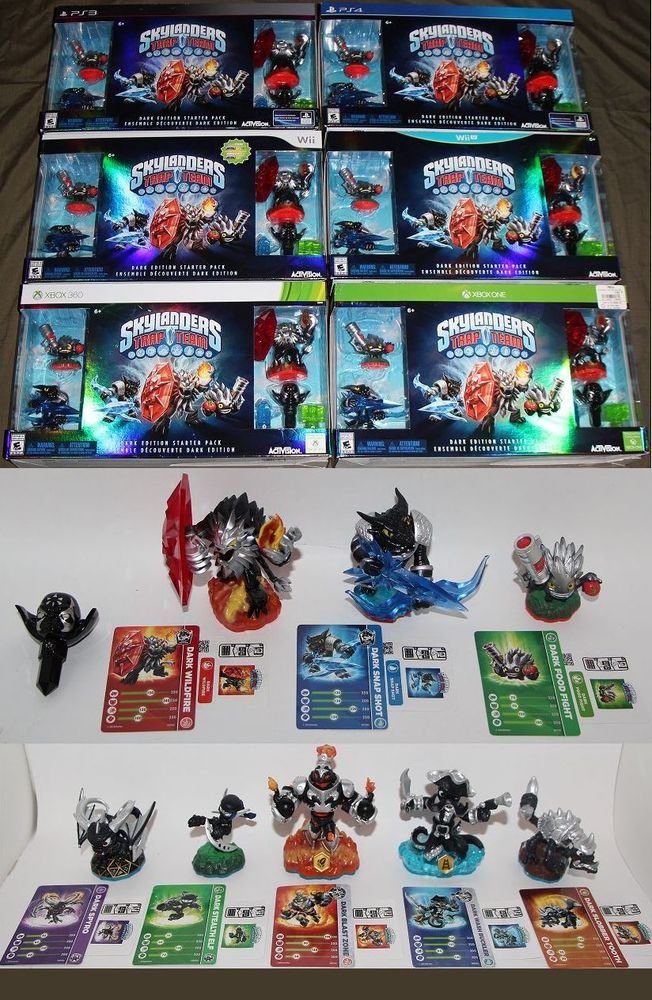 SKYLANDERS Swap Force Trap Team Dark Edition YOU PICK Starter packs & Figures