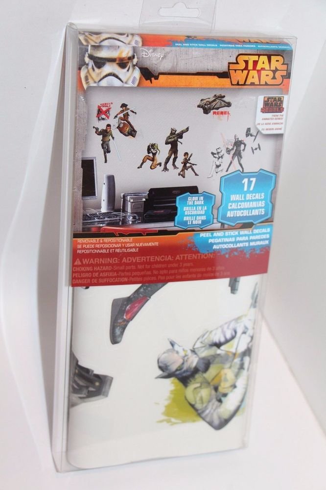 STAR WARS Wall Decals 17 Removable and Repositionable STAR WARS REBELS NEW