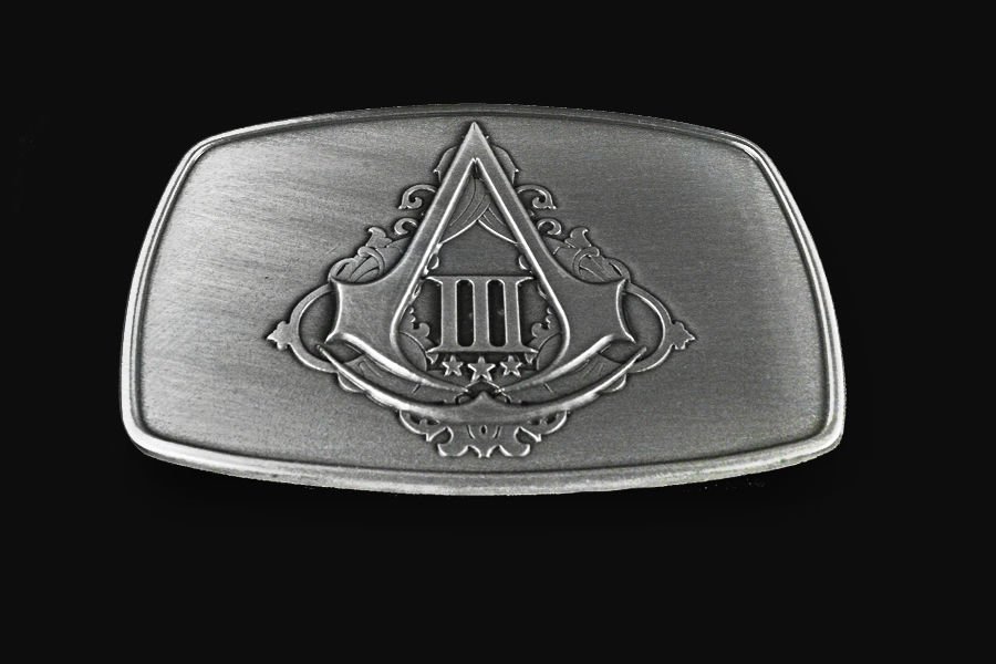 Assassin's Creed III 3 COLLECTORS LIMITED EDITION ASSASSIN BELT BUCKLE NEW