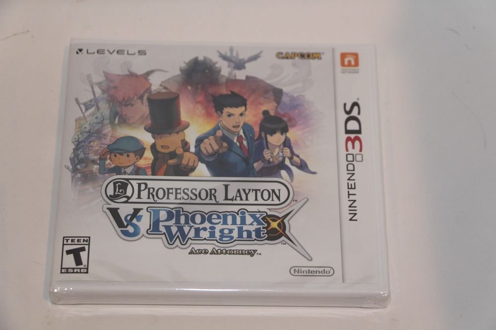 Nintendo 3DS PROFESSOR LAYTON VS PHOENIX WRIGHT ACE ATTORNEY NEW SEALED