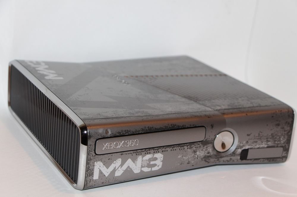 Microsoft Xbox 360 S MW3 Modern Warfare 3 Limited EDITION CONSOLE ONLY 8/10 Cond