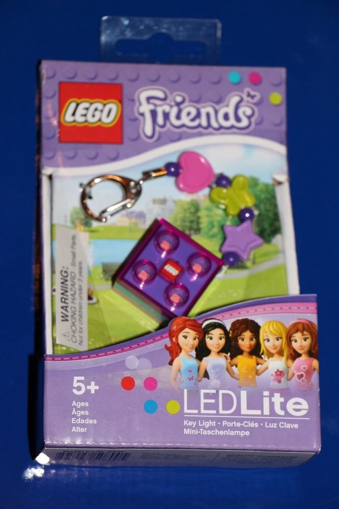 Lego FRIENDS BRICK LED KEY LIGHT Key Chain PURPLE LGL-KE3 NEW! Great Gift!