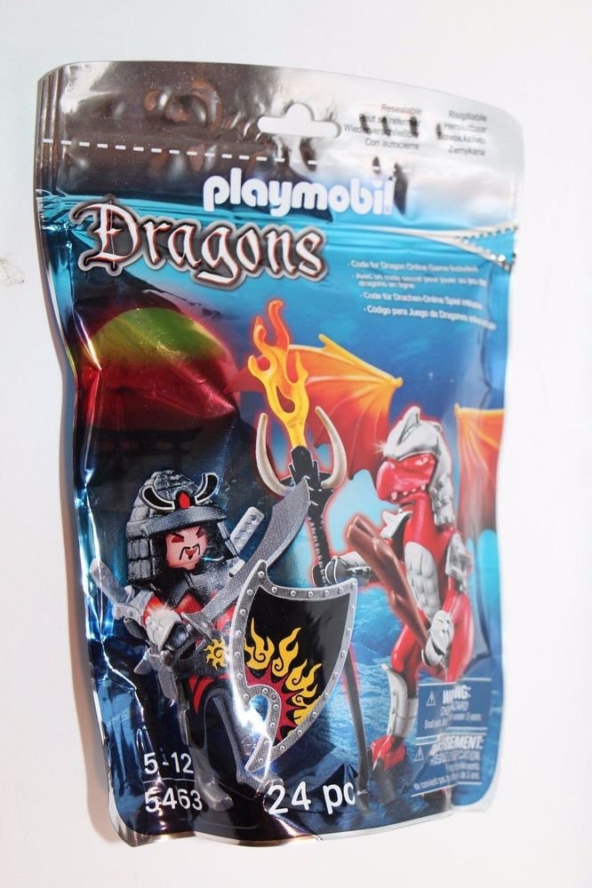 Playmobil Dragons 5463 Dragon and Warrior Knight Swords and Helmet NEW