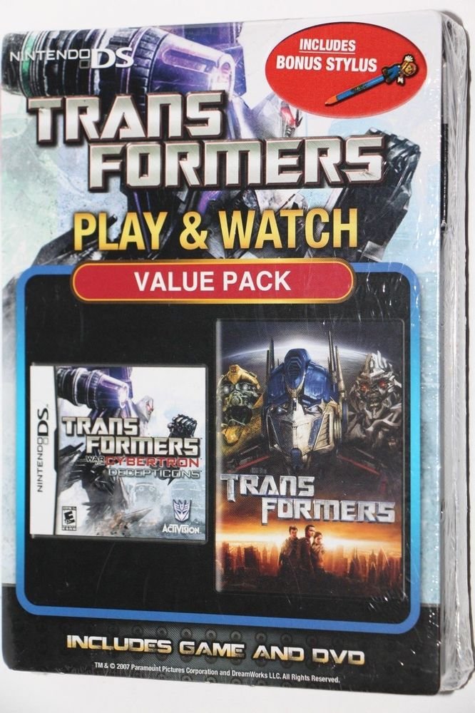 Nintendo DS Transformers: War for Cybertron Decepticons Game + Transformers DVD