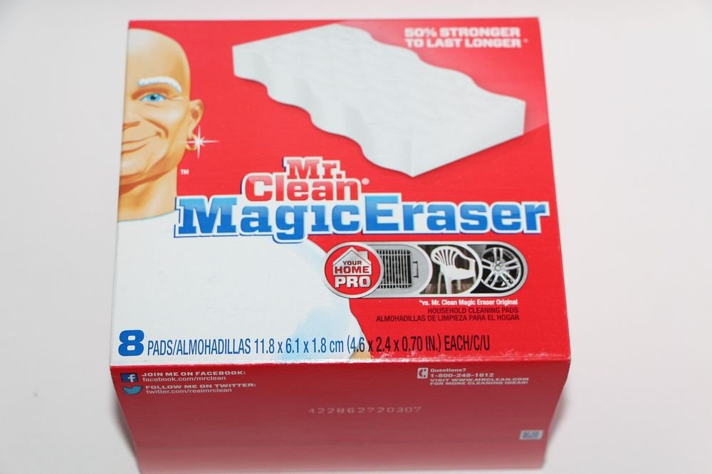 Mr. Clean Magic Eraser Home Pro 8PK Sponge 50% Stronger Grills Wheels Kitchen