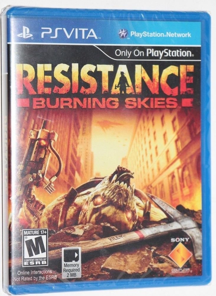 Playstation VITA PS VITA Resistance: Burning Skies NEW SEALED SHIPS SAME DAY